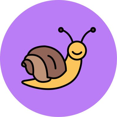 Salyangoz kutsal kişilerin resmi, vektör çizim