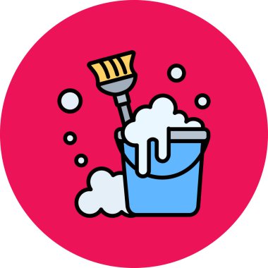 kova temizleme fırçası simgesi