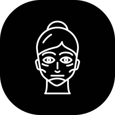 Bir kadın simgesinin vektör illüstrasyonu