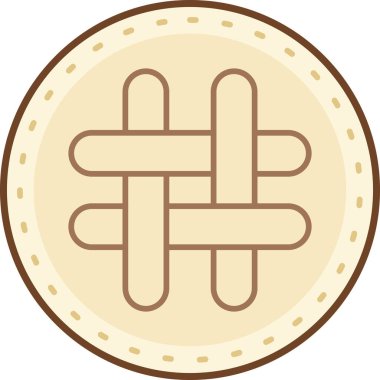 Bir sikkevektör illüstrasyon