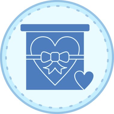 Hediye. Web simgesi basit tasarım