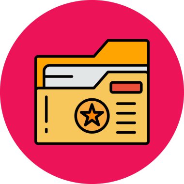 belge simgesi vektör illüstrasyonu