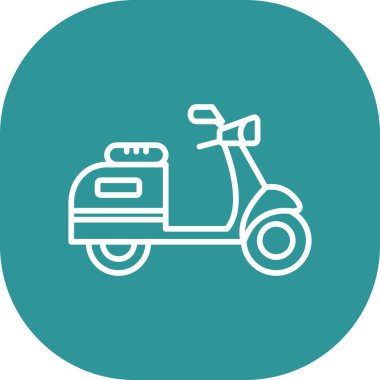 motosiklet simgesi vektör illüstrasyonu