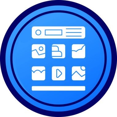 seo modern simgesinin vektör illüstrasyonu