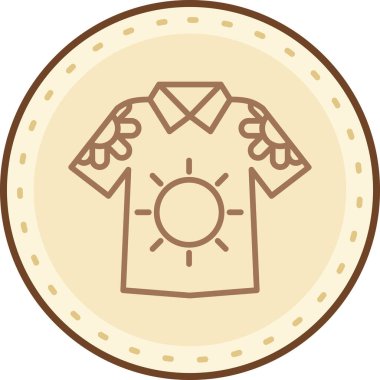 Kıyafetler. Web simgesi basit illüstrasyon