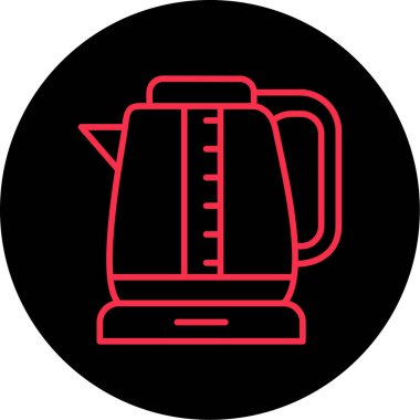 Kettle simgesinin vektör illüstrasyonu