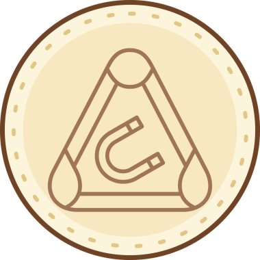 Tek bir simgenin vektör illüstrasyonu