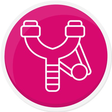 mancınık simgesi, vektör illüstrasyonu basit tasarım