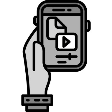 Akıllı telefon ve akıllı telefon ikonu. beyaz arkaplanda izole edilmiş web tasarımı için akıllı saat vektör simgesine sahip akıllı telefon