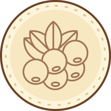 Modern yiyecek simgesinin vektör çizimi