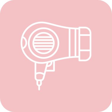 Kurutma simgesi vektörü beyaz arkaplanda izole edildi, kurutucu işareti