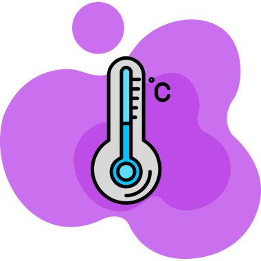 termometre modern simge, vektör illüstrasyonu