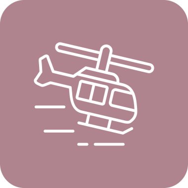 Helikopter web simge vektör çizim