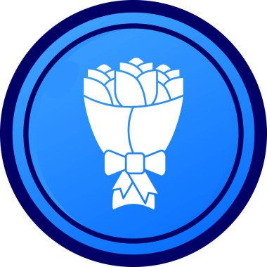 Güllü bir cam ikonu