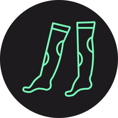 Eşsiz Çorap Vektör Satırı Simgesi