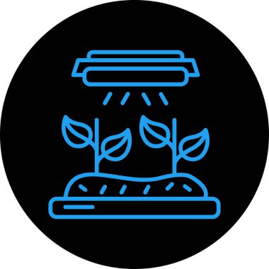 Büyüyen bitki simgesi, basit vektör illüstrasyonu