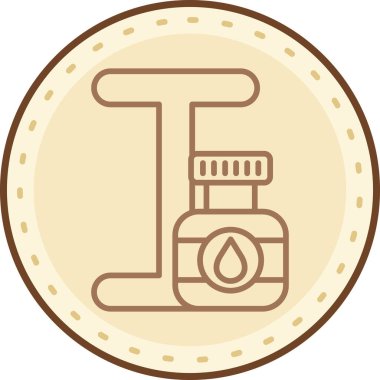 Yakıt. Web simgesi basit illüstrasyon