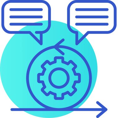 Dişliler. Web simgesi basit tasarım