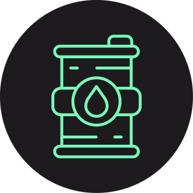 Vektör namlusu simgesi, vektör illüstrasyonu