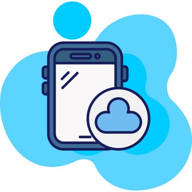 Bulut hesaplama simgesi - taslak biçimi