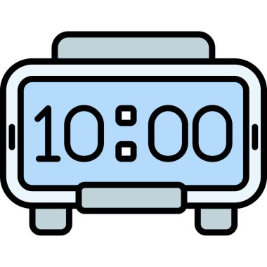 Saat. Web simgesi basit illüstrasyon