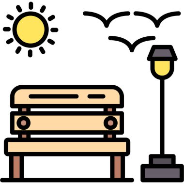 Yatak odası web simgesi basit illüstrasyon