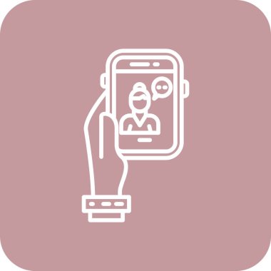 Akıllı telefon simgesinin vektör illüstrasyonu