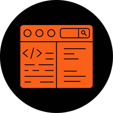 Web tasarım vektör çizgisi simgesi