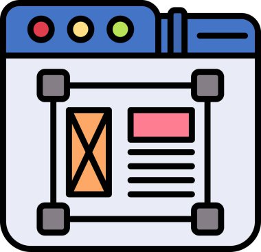 tarayıcı web simge vektör çizim