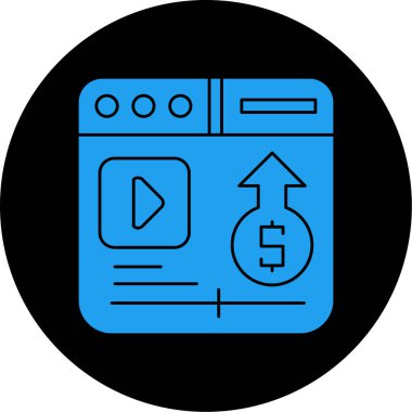 vektör para simgesi illüstrasyonu