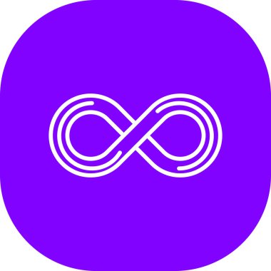 Soyut arkaplanda sonsuzluk simgesi izole edildi