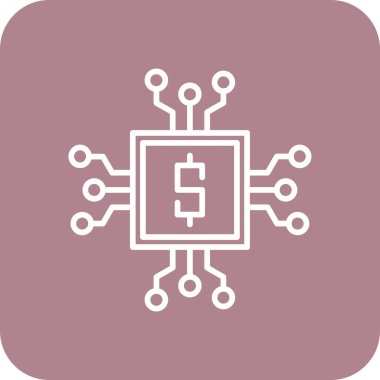 devre tahtası düz simge vektör çizimi