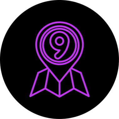 Benzersiz madalya vektör simgesi