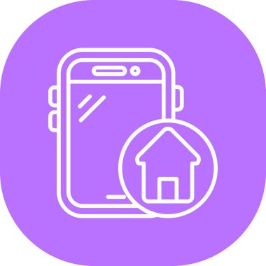 akıllı telefon simgesi vektör illüstrasyonu