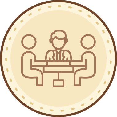 Ofisteki bir adamın vektör çizimi