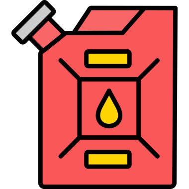 Yağ ikonunu bırak. anahat yağ damlası vektör rengi düz izole