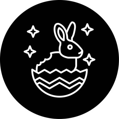 Paskalya yumurtası vektör simgesi