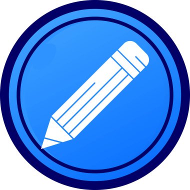 Kalem. Web simgesi basit illüstrasyon