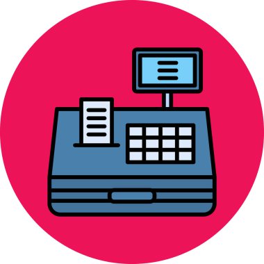 Bilgisayar klavyesi. Basit illüstrasyon