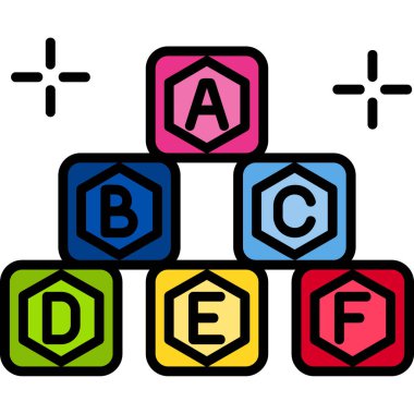 Modern eğitim ikonunun vektör illüstrasyonu