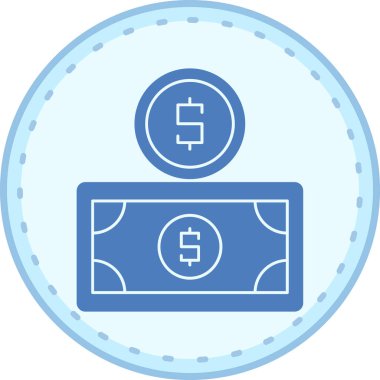 Dolar. Web simgesi basit tasarım