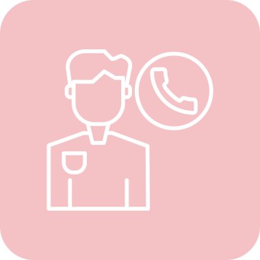 Müşteri servis simgesi vektör illüstrasyonu