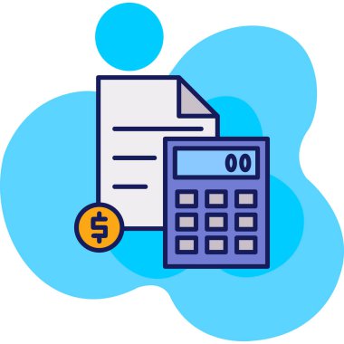 fatura ödeme para simgesi doldurulmuş dış hat biçimi