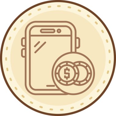 cep telefonu simgesi, illüstrasyon vektör tasarımı