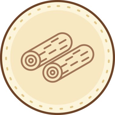 Çikolata. Web simgesi basit illüstrasyon