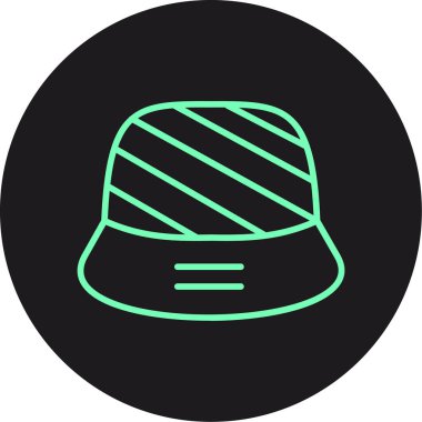 Şapka. Web simgesi basit illüstrasyon