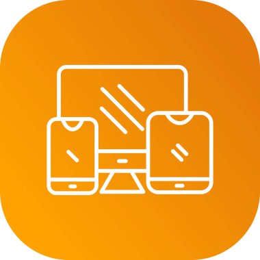 Cep telefonu simgesinin vektör illüstrasyonu