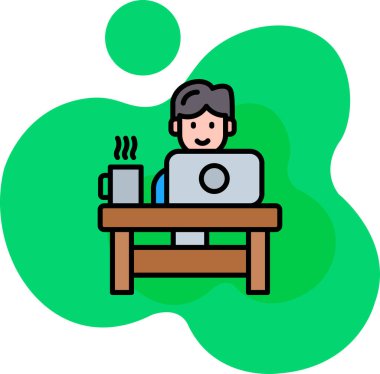 Kahve kafesi. Web simgesi