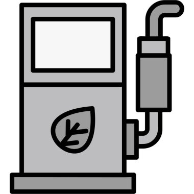 gaz kazan simgesi, vektör illüstrasyonu