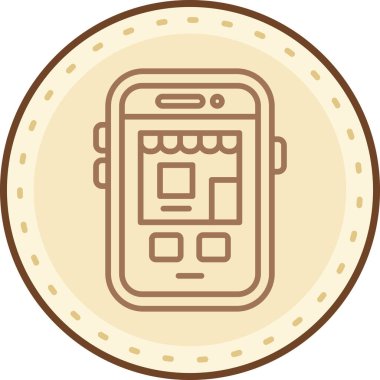 cep telefonu ikonu vektör illüstrasyonu